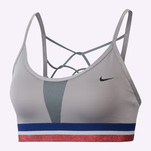 Load image into Gallery viewer, Nike Indy Women's Light-Support Sports Bra - ATMOSPHERE GREY/DEEP ROYAL BLUE/BLACK