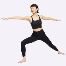 Load image into Gallery viewer, Nike - Swoosh Luxe Women's Medium-Support Sports Bra - BLACK/DARK SMOKE GREY