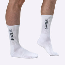 Load image into Gallery viewer, THE BRAVE - SLIDE SOCKS - 3PK - GREY/WHITE/BLACK