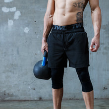 Load image into Gallery viewer, TWL - Men's Shield Compression 3/4 Tights - Black