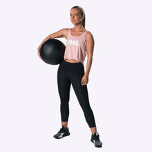 Load image into Gallery viewer, TWL - Women's Cropped Spirit Tank - BLUSH PINK/WHITE