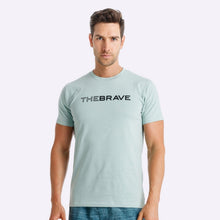 Load image into Gallery viewer, The Brave - Men's Waverider T-Shirt - Sage/Black