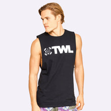 Load image into Gallery viewer, The WOD Life - Men's Classics Gunship Muscle Tank - Black/White