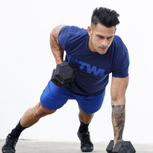 Load image into Gallery viewer, The WOD Life - Men's Classics Flux T-Shirt - Indigo/Surf Blue
