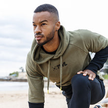 Load image into Gallery viewer, The WOD Life - Outrider Overhead Hoodie - KHAKI/BLACK