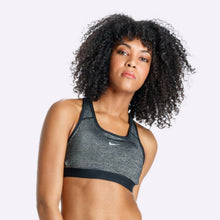 Load image into Gallery viewer, Nike Swoosh Champs - Women's Medium Support Sports Bra - Black/White