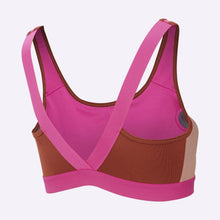 Load image into Gallery viewer, Nike - Women's Medium Support Sports Bra - Laser Fuchsia/Dusty Peach/White