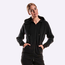 Load image into Gallery viewer, The Brave - Unisex Zip Through Hoodie - Black