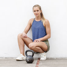 Load image into Gallery viewer, The WOD Life - Women's Featherweave Singlet - Surf Blue Marle