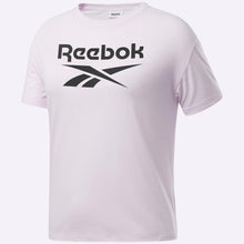 Load image into Gallery viewer, Reebok - Women's Workout Ready Supremium Logo Tee- PIXEL PINK
