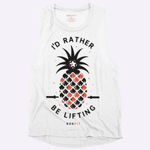 Load image into Gallery viewer, RokFit Women's Tank - I'D RATHER BE LIFTING - White
