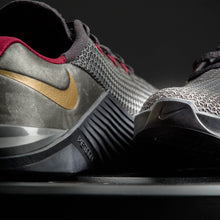 Load image into Gallery viewer, Nike - Metcon 5 Premium Women's Training Shoes - THUNDER GREY/METALLIC GOLD/NOBLE RED
