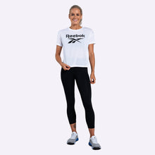 Load image into Gallery viewer, Reebok - Women's Workout Ready Supremium Logo Tee - WHITE
