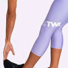 Load image into Gallery viewer, The WOD Life - Women's Lazerline Crop Tights - Lavender

