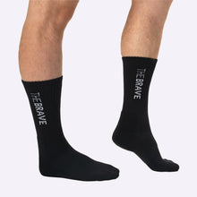 Load image into Gallery viewer, THE BRAVE - SLIDE SOCKS - 3PK - GREY/WHITE/BLACK

