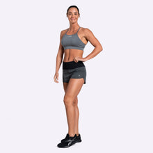 Load image into Gallery viewer, TWL - Women's Motion Shorts - CHARCOAL MARL/BLACK
