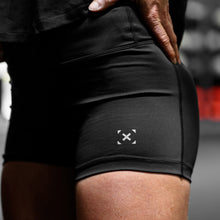 Load image into Gallery viewer, TWL - WOMENS HIGH WAISTED ETHEREAL SHORTS - BLACK
