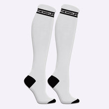 Load image into Gallery viewer, The WOD Life - Knee High Socks - White &amp; Black - Stripe
