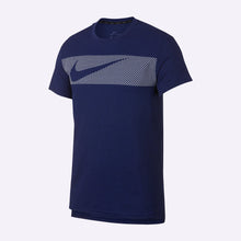 Load image into Gallery viewer, Nike - Dri-FIT Breathe Men's Short-Sleeve Training Top - Blue Void/Heather/White
