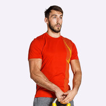 Load image into Gallery viewer, Nike - Dri-FIT Men's Short-Sleeve Training Top - Mystic Red/Obsidian/Laser Orange
