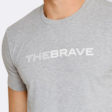 Load image into Gallery viewer, The Brave - Men's T-Shirt - Light Grey/White
