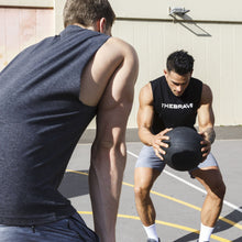 Load image into Gallery viewer, The Brave - Men's Waverider Muscle Tank - Black/White
