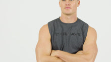 Load image into Gallery viewer, The Brave - Men's Waverider Muscle Tank - Charcoal/Black
