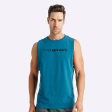 Load image into Gallery viewer, The Brave - Men's Waverider Muscle Tank - Legion Blue/Black
