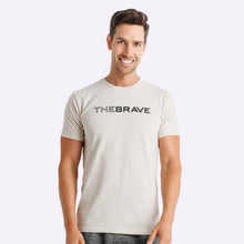 Load image into Gallery viewer, The Brave - Men's Waverider T-Shirt - Stone/Black
