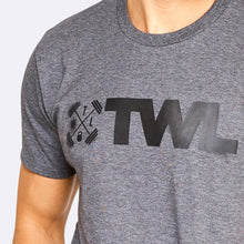 Load image into Gallery viewer, The WOD Life - Men's Classics Flux T-Shirt - Charcoal/Black
