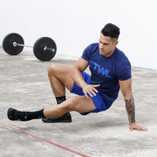Load image into Gallery viewer, The WOD Life - Men's Classics Flux T-Shirt -  Indigo/Surf Blue
