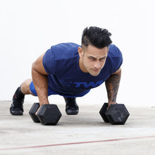 Load image into Gallery viewer, The WOD Life - Men's Classics Flux T-Shirt -  Indigo/Surf Blue
