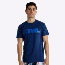 Load image into Gallery viewer, The WOD Life - Men's Classics Flux T-Shirt -  Indigo/Surf Blue

