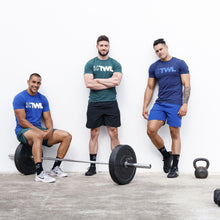 Load image into Gallery viewer, The WOD Life - Men's Classics Flux T-Shirt -  Indigo/Surf Blue
