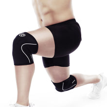 Load image into Gallery viewer, Rehband RX Knee Sleeve - 7mm - Black/White - SINGLE
