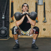 Load image into Gallery viewer, RockTape Assassins Knee Sleeves - 5mm &amp; 7mm - Red Camo - PAIR
