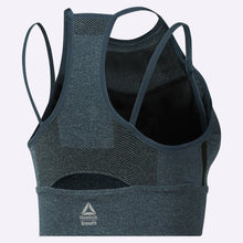 Load image into Gallery viewer, Reebok - Women's CrossFit MyoKnit Bra - Blue Hills/Black
