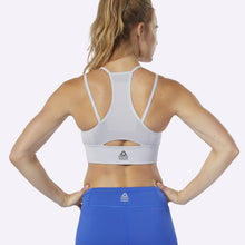 Load image into Gallery viewer, Reebok - Women's CrossFit MyoKnit Bra - Light Grey Heather/Cool Shadow
