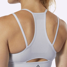 Load image into Gallery viewer, Reebok - Women's CrossFit MyoKnit Bra - Light Grey Heather/Cool Shadow
