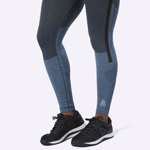 Load image into Gallery viewer, Reebok - Women's CrossFit MyoKnit Full Length Tights - Blue Hills/Black
