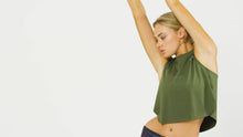 Load image into Gallery viewer, The Brave - Women's Cropped Tank - Dark Olive
