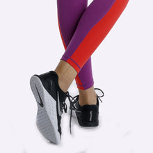 Load image into Gallery viewer, The WOD Life - Women's Rebalance Tights - Ultra Violet/Poppy Red
