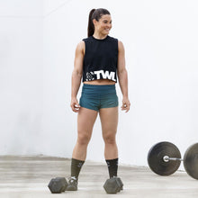 Load image into Gallery viewer, The WOD Life - Women's Classics Slash Crop Tank - Black
