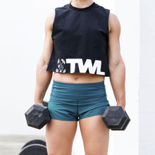 Load image into Gallery viewer, The WOD Life - Women's Classics Slash Crop Tank - Black
