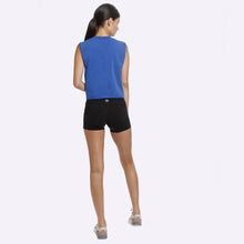 Load image into Gallery viewer, The WOD Life - Women's Classics Slash Crop Tank - Surf Blue
