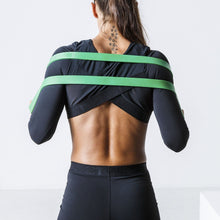 Load image into Gallery viewer, The WOD Life - Women's Classics Striker L/S Crop - Black
