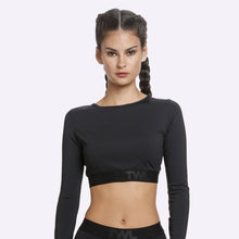 Load image into Gallery viewer, The WOD Life - Women's Classics Striker L/S Crop - Black
