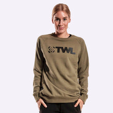 Load image into Gallery viewer, The WOD Life - Women's Air Raid Sweatshirt - Khaki
