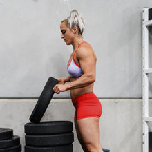 Load image into Gallery viewer, The WOD Life - Women's Balance Shorts - Poppy Red
