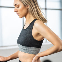 Load image into Gallery viewer, The WOD Life - Women's Endure Seamless Bra - Black/Charcoal Marl
